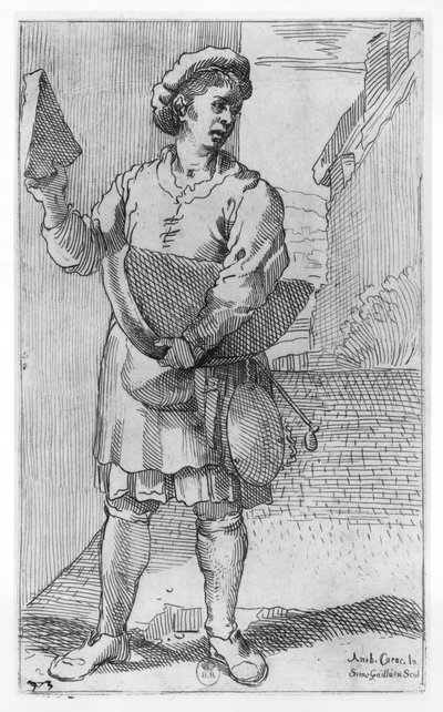 The Parmesan Cheese Seller by Annibale Carracci